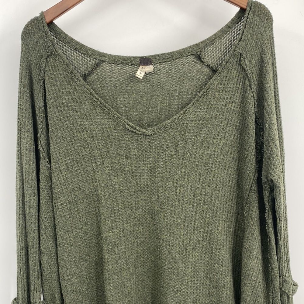 Free People Olive Long Sleeve Top - Picture 4 of 7